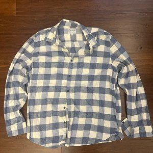 Lucky Brand, Saturday Stretch Blue Flannel Shirt